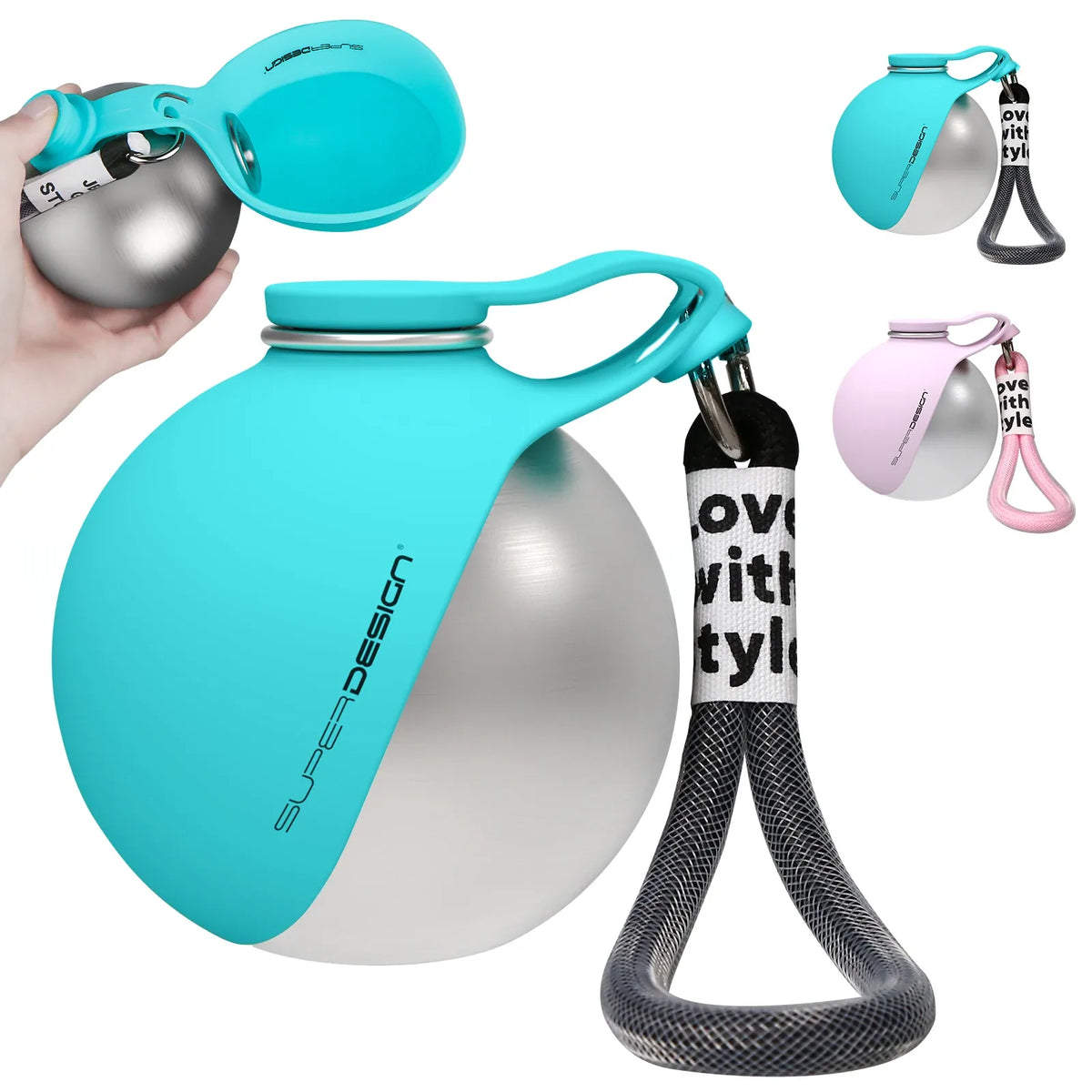 Leak-Proof Stainless Steel Dog Water Bottle
